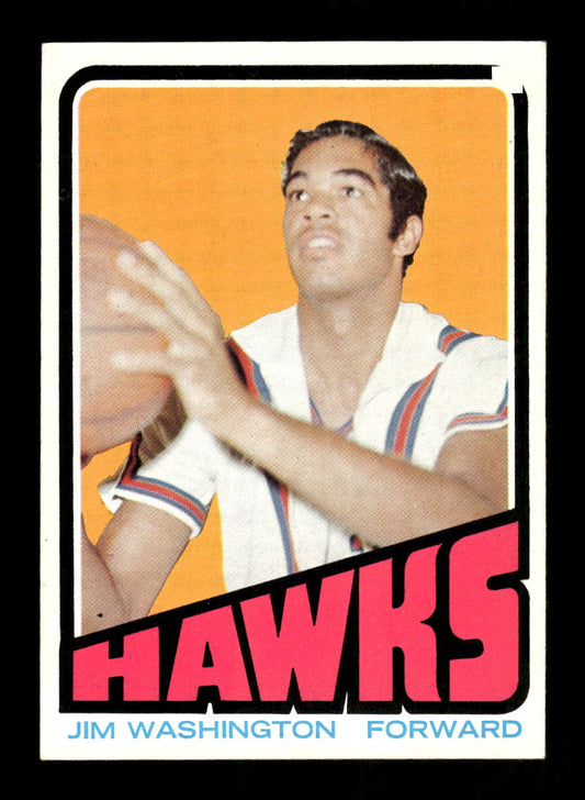 1972-73 Topps #22 Jim Washington Atlanta Hawks EXMT HOF10011423