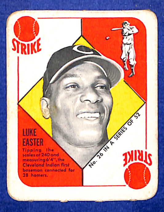 1951 Topps Red Backs #26 Luke Easter Cleveland Indians VG HOF10011439