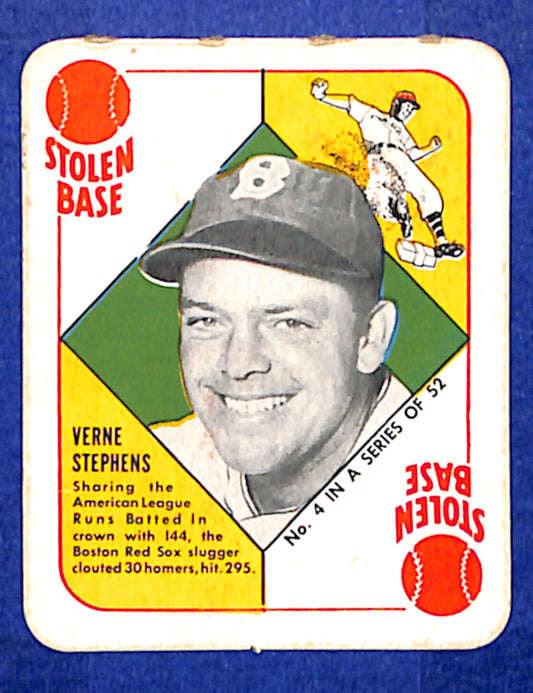 1951 Topps Red Backs #4 Vern Stephens Boston Red Sox VG HOF10011445