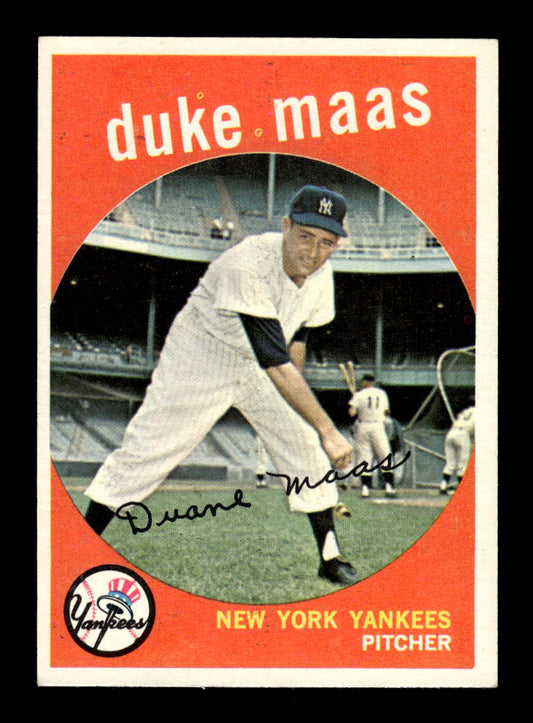 1959 Topps #167 Duke Maas New York Yankees NMT HOF10011451