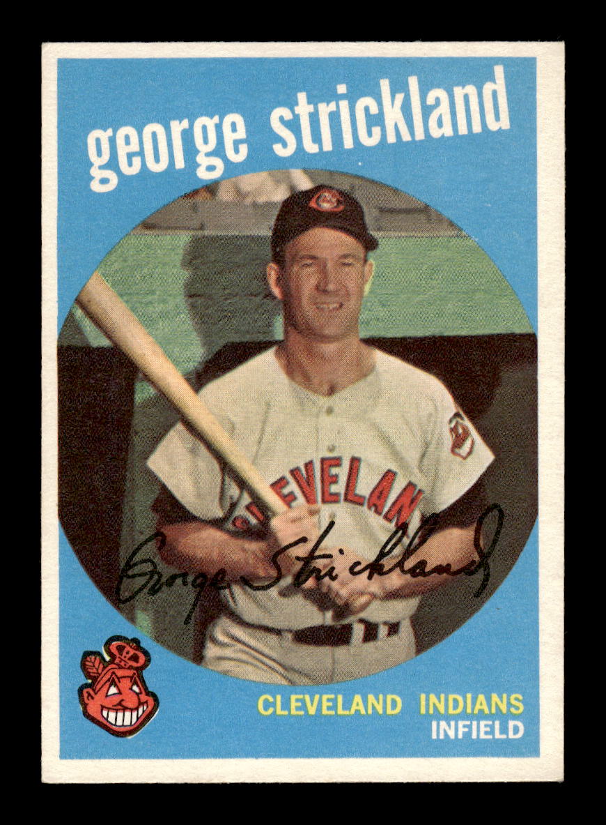 1959 Topps #207a George Strickland Cleveland Indians NMT HOF10011457
