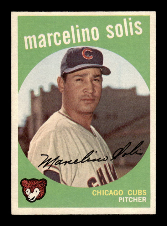 1959 Topps #214a Marcelino Solis Chicago Cubs NMT HOF10011460
