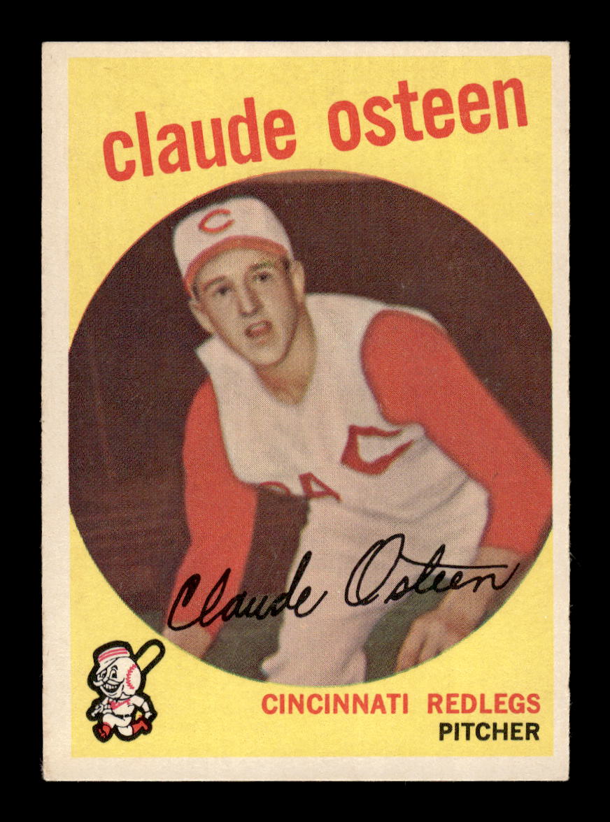 1959 Topps #224a Claude Osteen Cincinnati Redlegs NMT HOF10011462