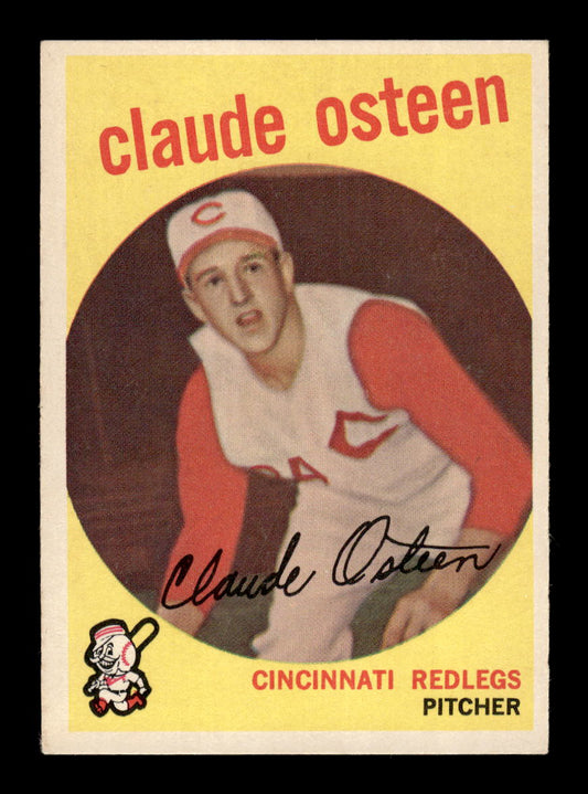 1959 Topps #224a Claude Osteen Cincinnati Redlegs NMT HOF10011462