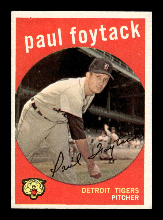 1959 Topps #233b Paul Foytack Detroit Tigers NMT HOF10011465