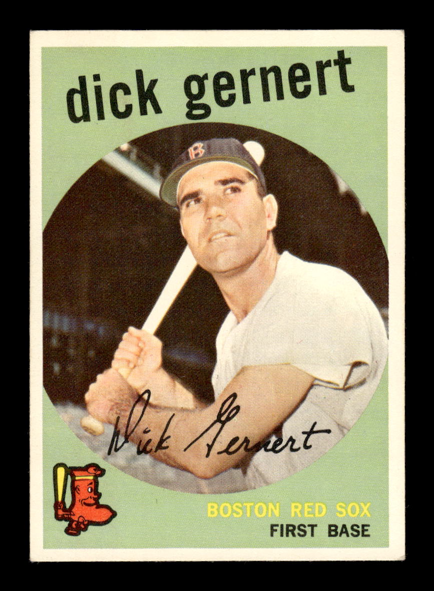 1959 Topps #13 Dick Gernert Boston Red Sox NMT HOF10011467