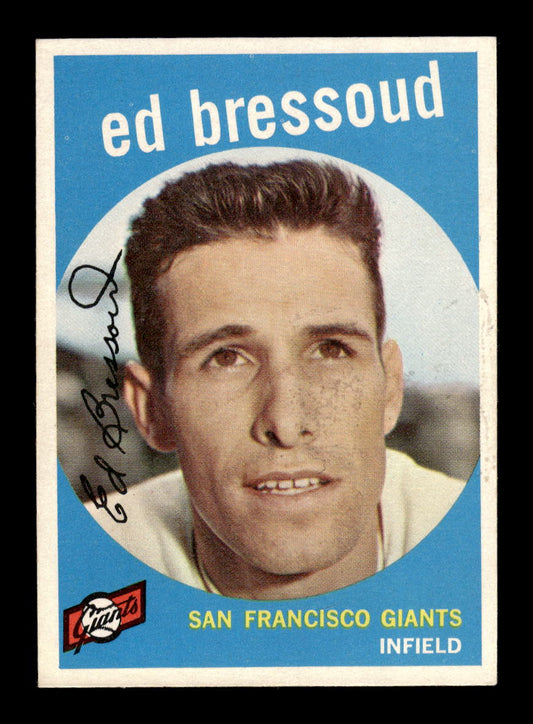 1959 Topps #19 Ed Bressoud San Francisco Giants NMT HOF10011468