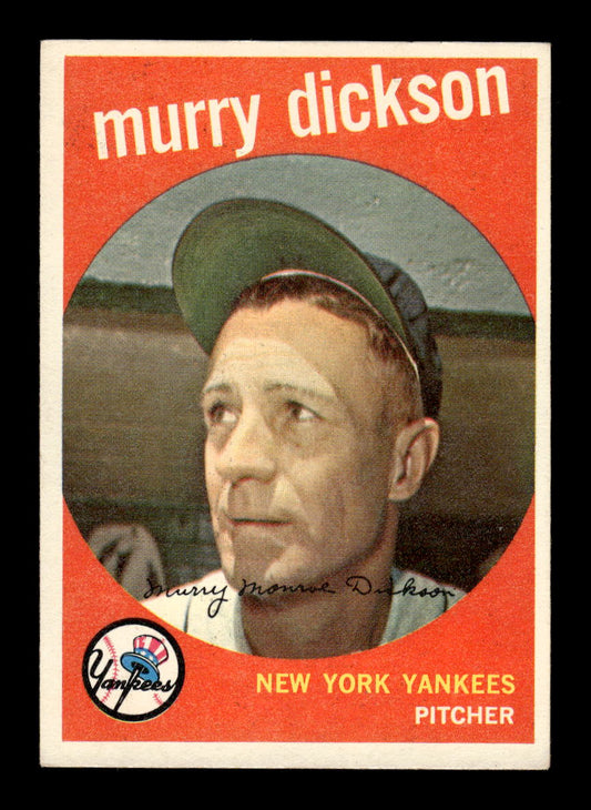1959 Topps #23 Murry Dickson New York Yankees NMT HOF10011470