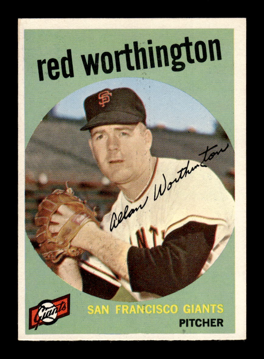 1959 Topps #28 Red Worthington San Francisco Giants NMT HOF10011472