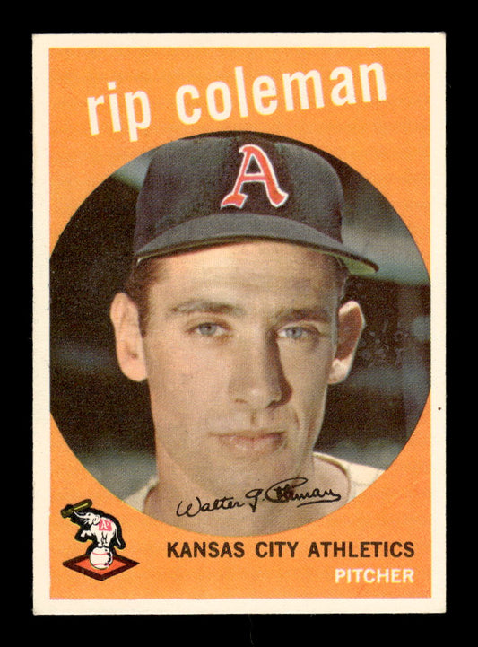 1959 Topps #51 Rip Coleman Kansas City Athletics NMT HOF10011477