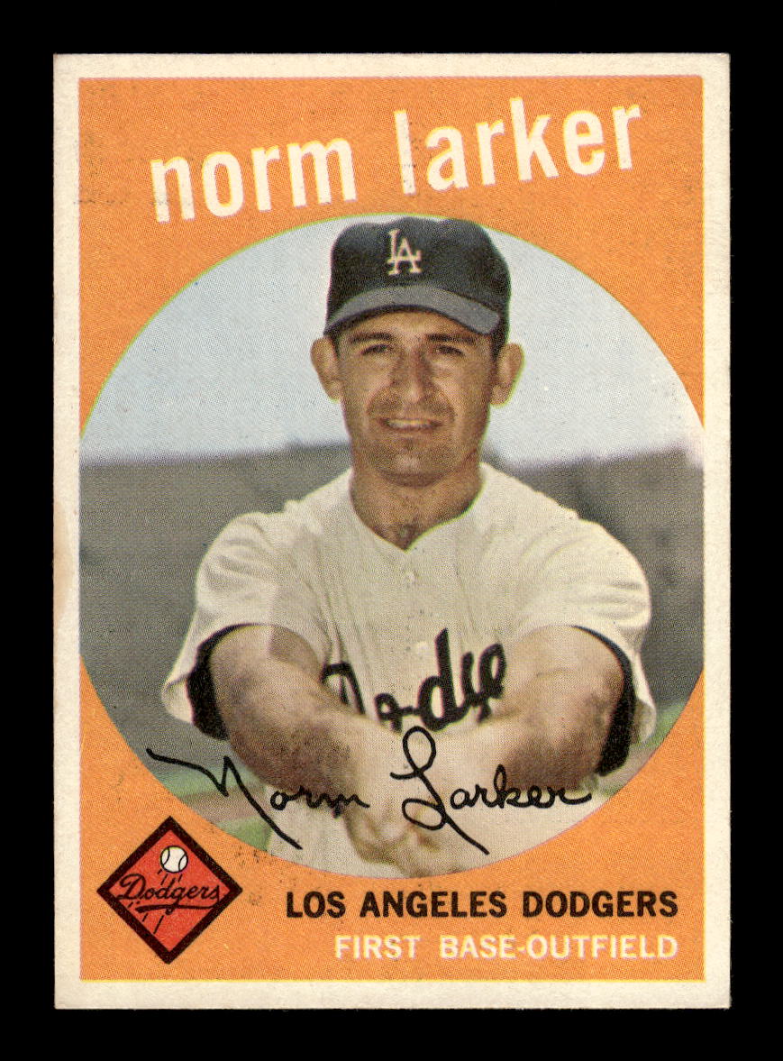 1959 Topps #107 Norm Larker Los Angeles Dodgers NMT HOF10011483