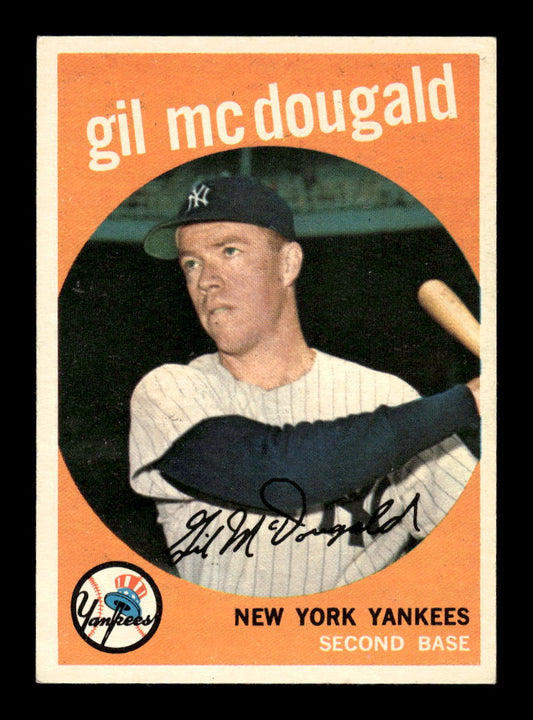 1959 Topps #345 Gil McDougald New York Yankees NMT HOF10011507