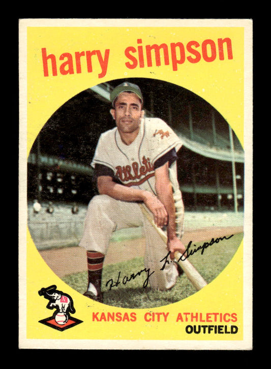 1959 Topps #333 Harry Simpson Kansas City Athletics NMT HOF10011509