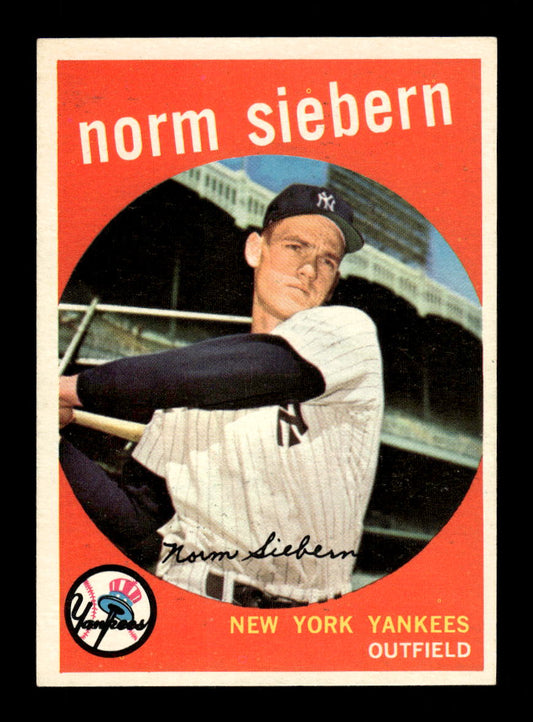 1959 Topps #308 Norm Siebern New York Yankees NMT HOF10011512