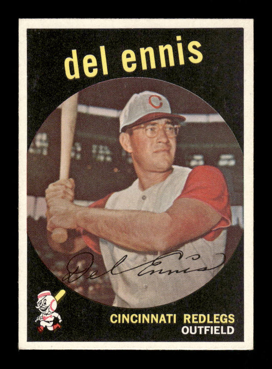 1959 Topps #255a Del Ennis Cincinnati Redlegs NMT HOF10011516