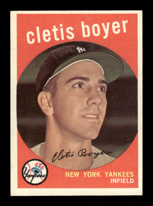 1959 Topps #251b Cletis Boyer New York Yankees NMT HOF10011518