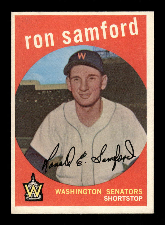 1959 Topps #242b Ron Samford Washington Senators NMT HOF10011521