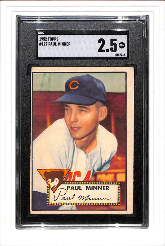 1952 Topps #127 Paul Minner SGC 2.5 SN 0657219