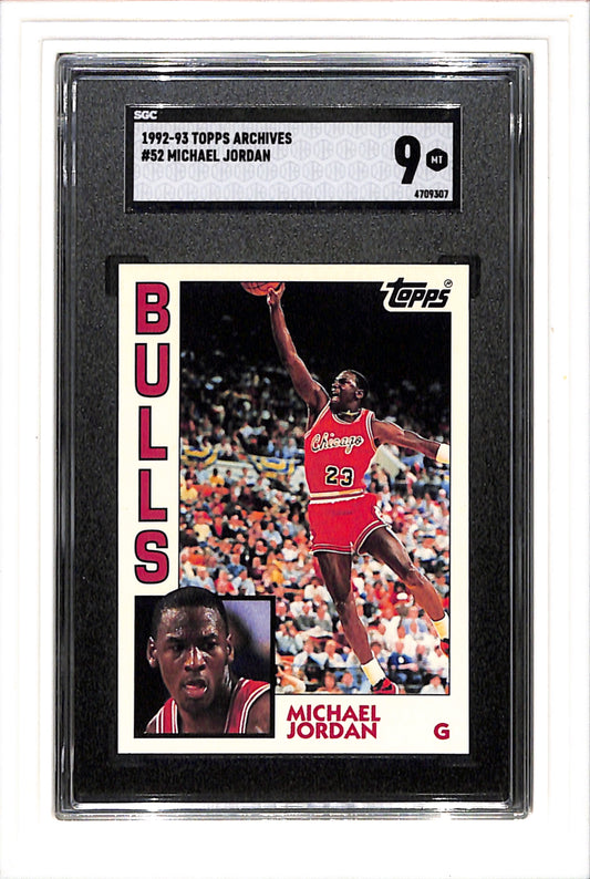 1992-93 Topps Archives #52 Michael Jordan SGC 9 SN 4709307