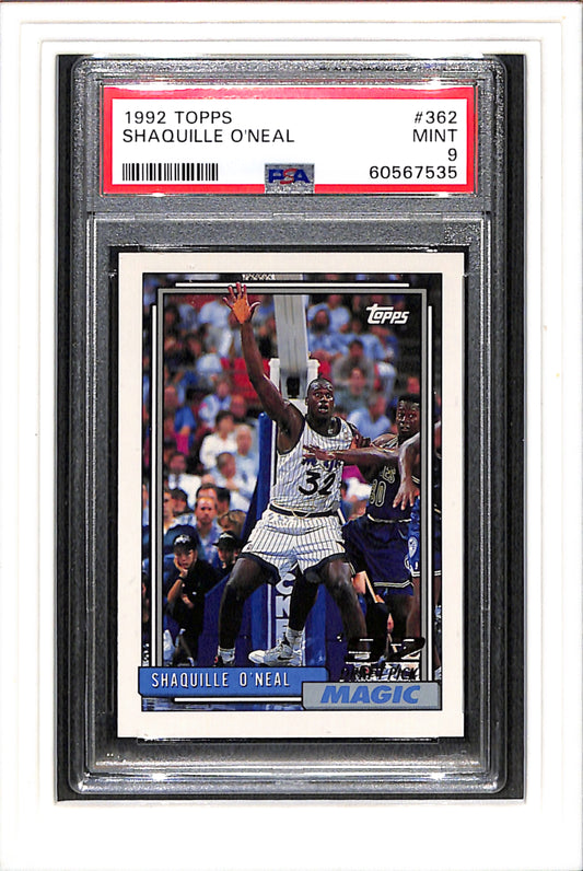 1992 Topps #362 Shaquille O'Neal PSA 9 SN 60567535