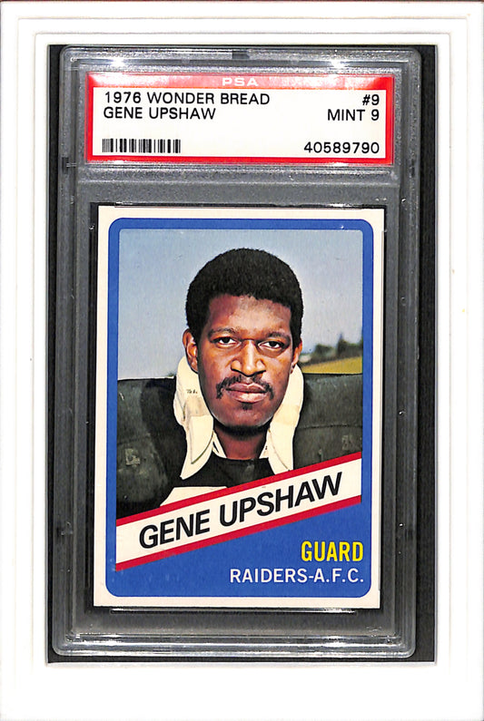 1976 Wonder Bread #9 Gene Upshaw PSA 9 SN 40589790