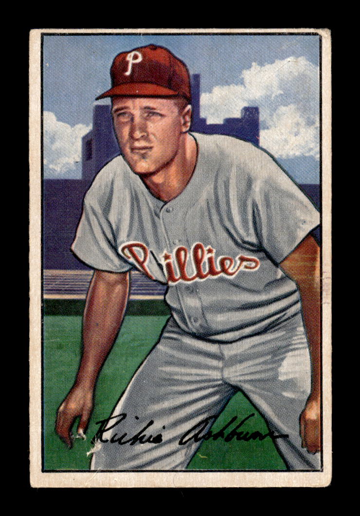 1952 Bowman #53 Richie Ashburn Philadelphia Phillies G/VG HOF10011543