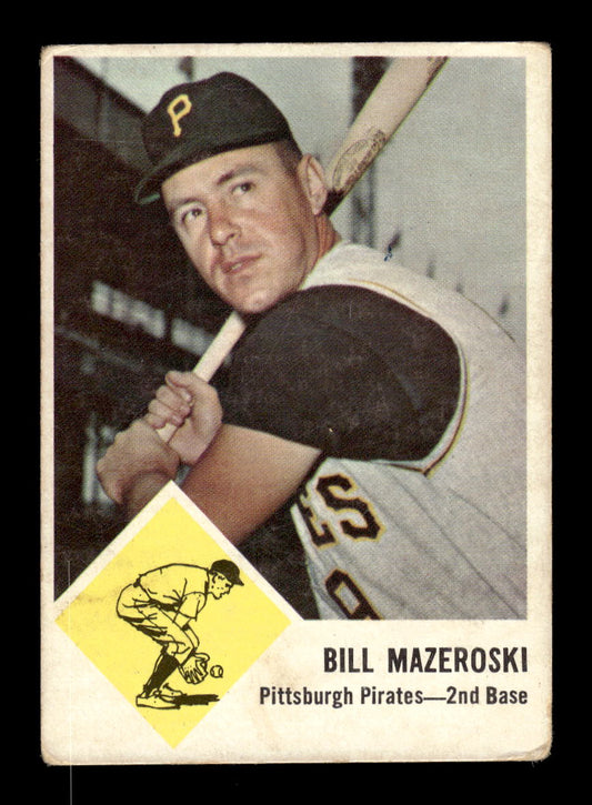 1963 Fleer #59 Bill Mazeroski Pittsburgh Pirates VG HOF10011553