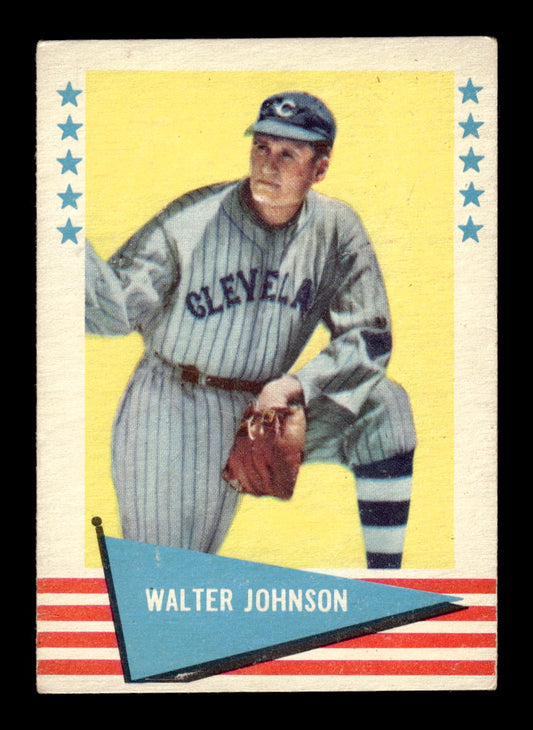 1961 Fleer Baseball Greats (F418-3) #49 Walter Johnson VGEX HOF10011555