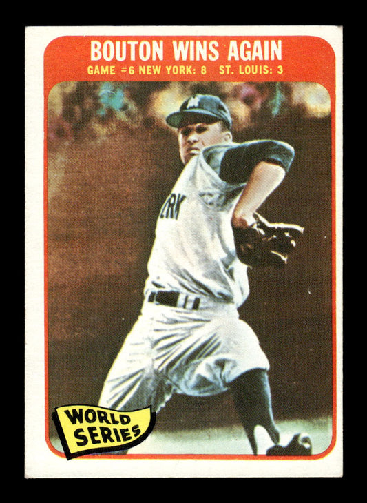 1965 Topps #137 - Bouton Wins Again VGEX HOF10011571
