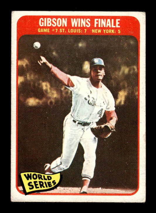 1965 Topps #138 World Series Game #7 - Gibson Wins Finale VG HOF10011573