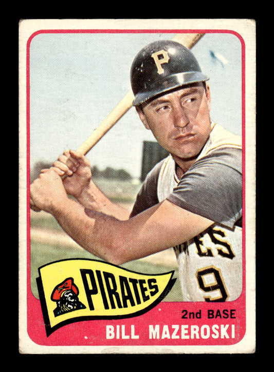 1965 Topps #95 Bill Mazeroski Pittsburgh Pirates G/VG HOF10011575