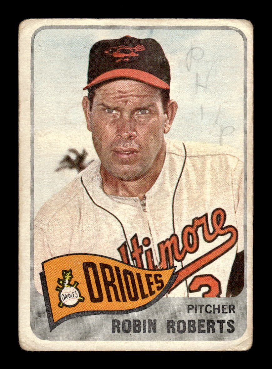 1965 Topps #15 Robin Roberts Baltimore Orioles Poor HOF10011578