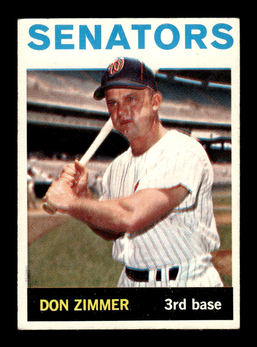 1964 Topps #134 Don Zimmer Washington Senators VG HOF10011585