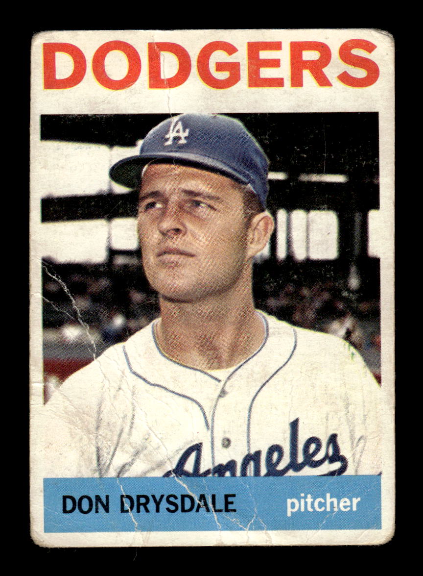 1964 Topps #120 Don Drysdale Los Angeles Dodgers Poor HOF10011589