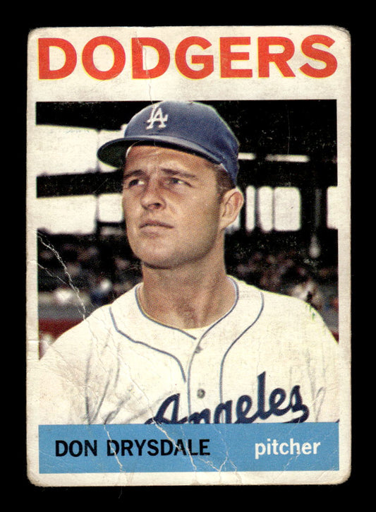 1964 Topps #120 Don Drysdale Los Angeles Dodgers Poor HOF10011589