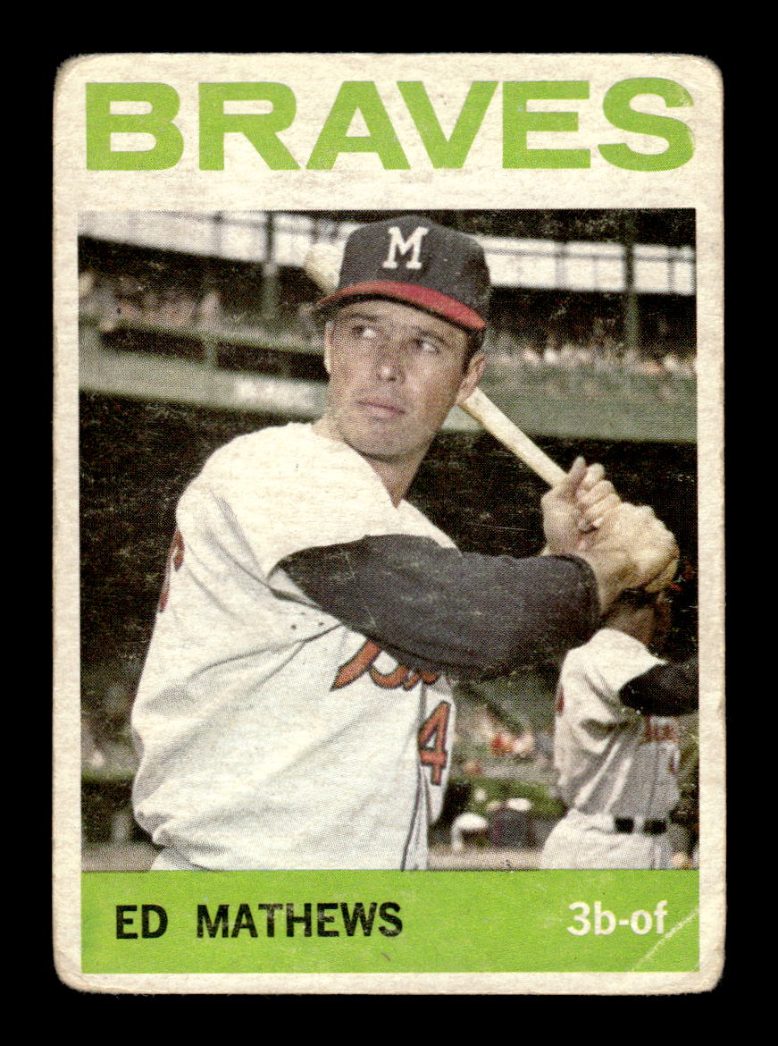 1964 Topps #35 Ed Mathews Milwaukee Braves Poor HOF10011597