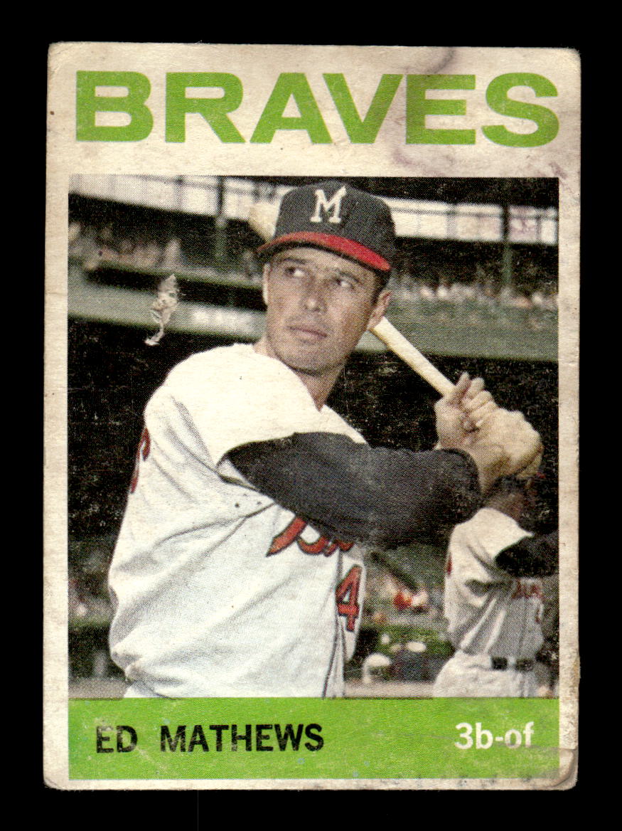 1964 Topps #35 Ed Mathews Milwaukee Braves Poor HOF10011598