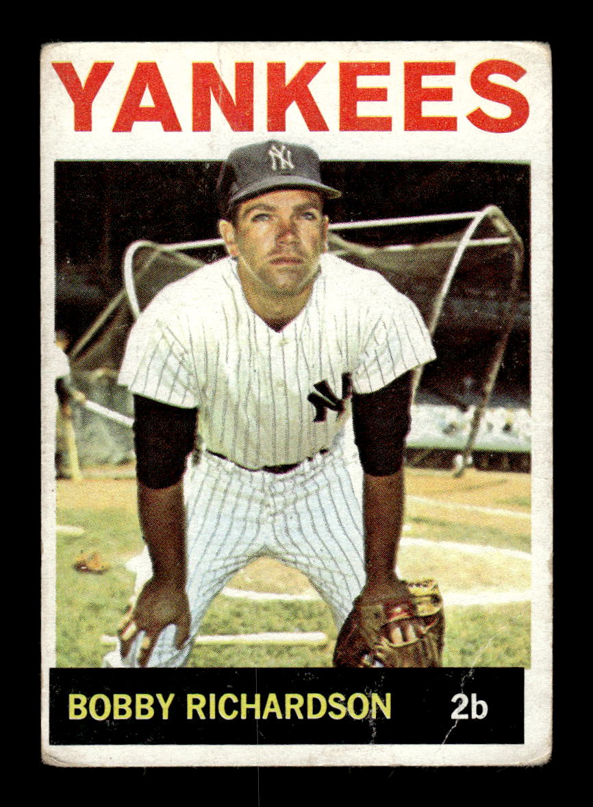 1964 Topps #190 Bobby Richardson New York Yankees G/VG HOF10011634