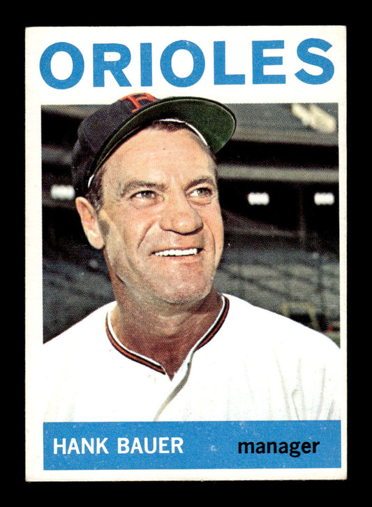 1964 Topps #178 Hank Bauer Baltimore Orioles VGEX HOF10011637
