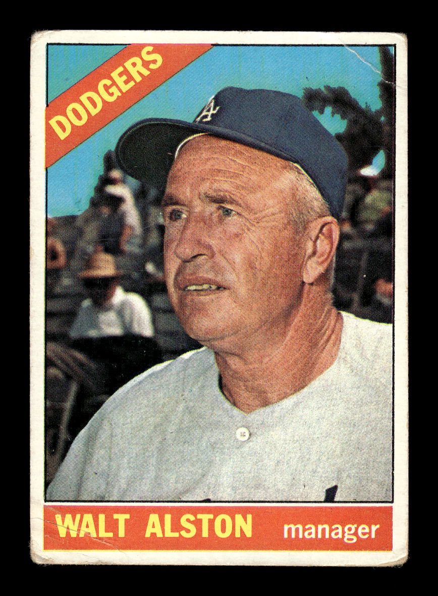 1966 Topps #116 Walt Alston Los Angeles Dodgers G/VG HOF10011650