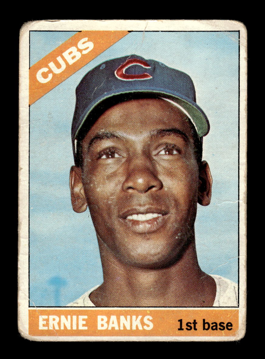 1966 Topps #110 Ernie Banks Chicago Cubs Poor HOF10011651