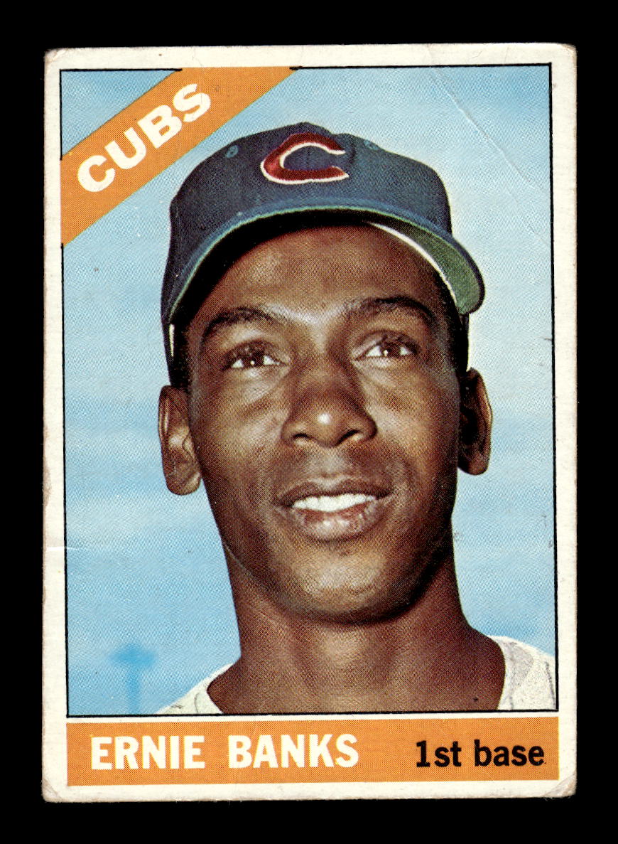 1966 Topps #110 Ernie Banks Chicago Cubs Poor HOF10011653