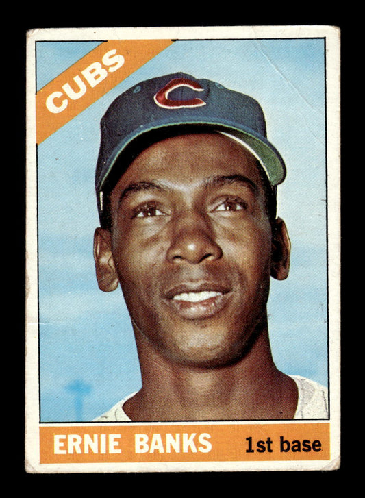 1966 Topps #110 Ernie Banks Chicago Cubs Poor HOF10011653