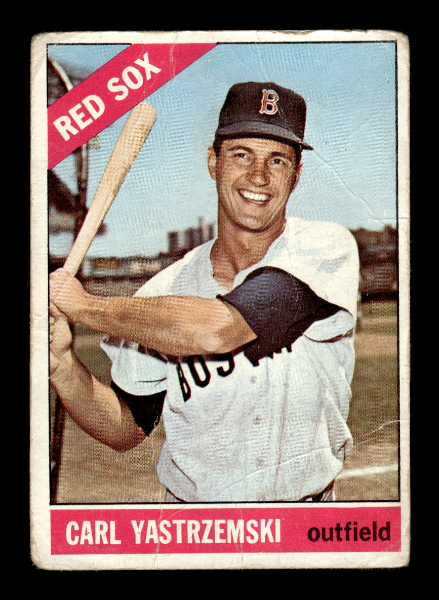1966 Topps #70 Carl Yastrzemski Boston Red Sox Poor HOF10011655