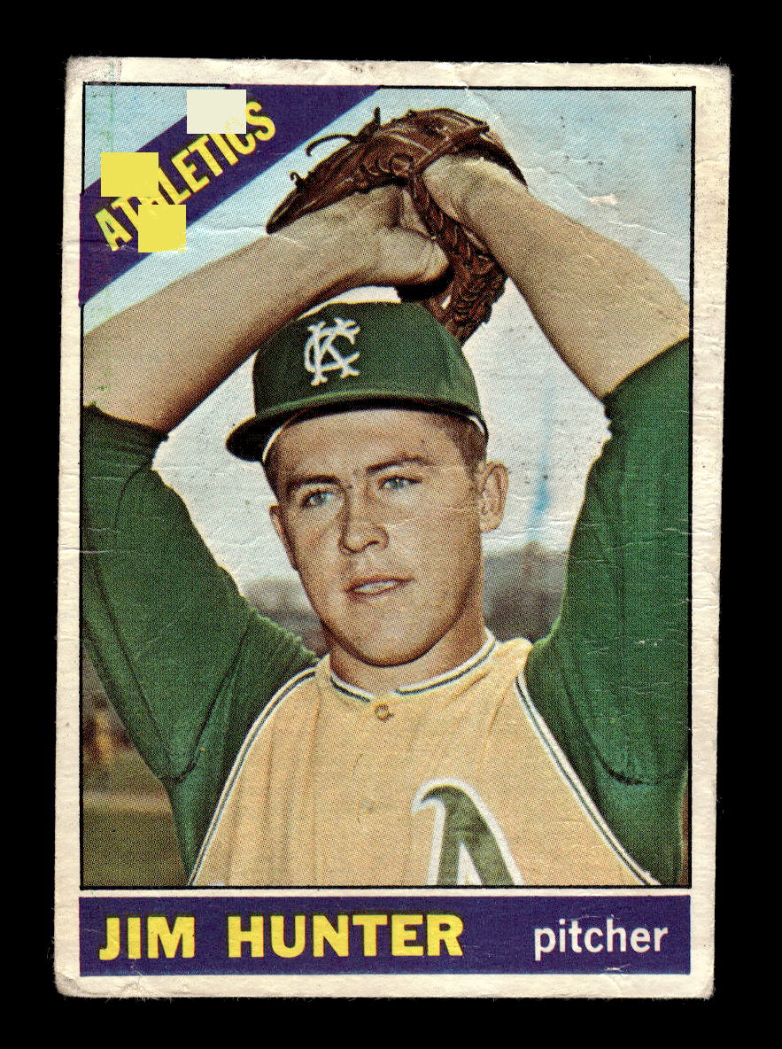 1966 Topps #36 Jim Hunter Kansas City Athletics Poor HOF10011656