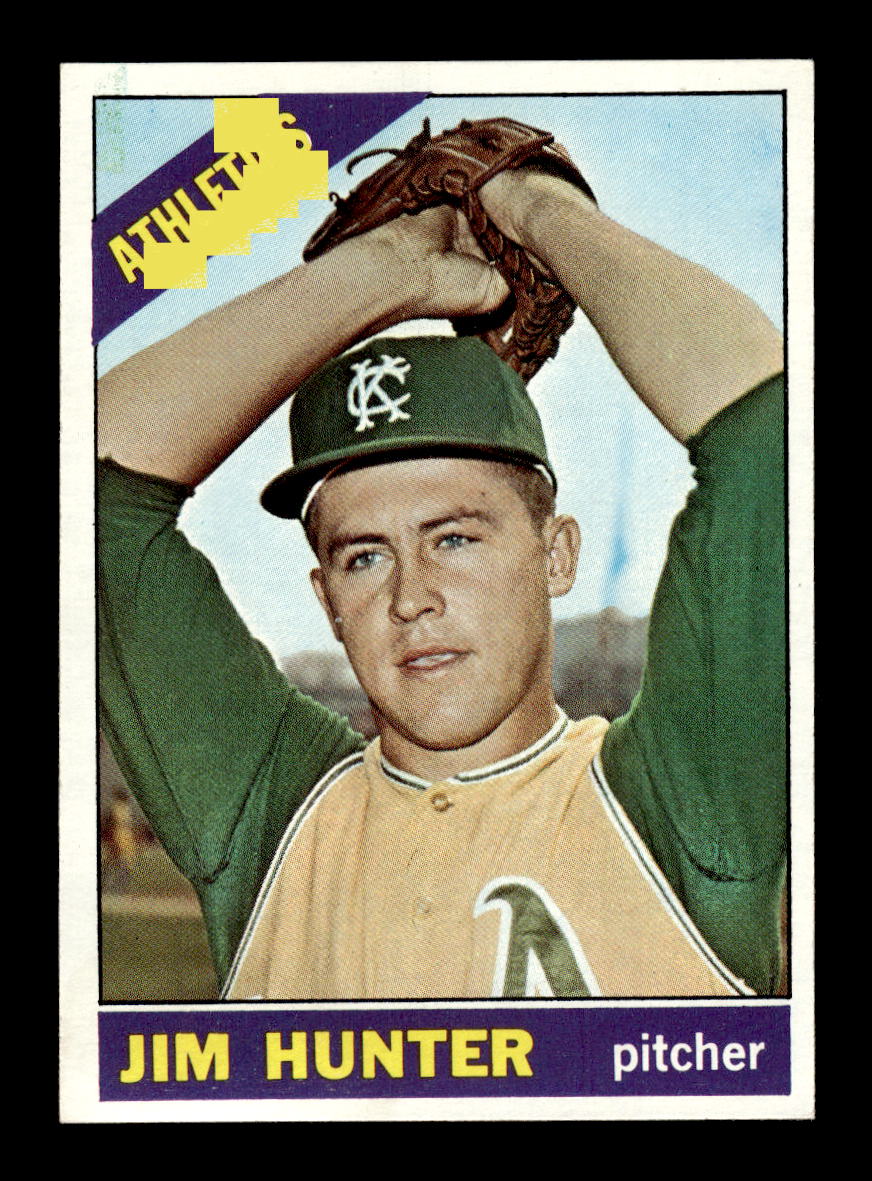 1966 Topps #36 Jim Hunter Kansas City Athletics EX HOF10011659