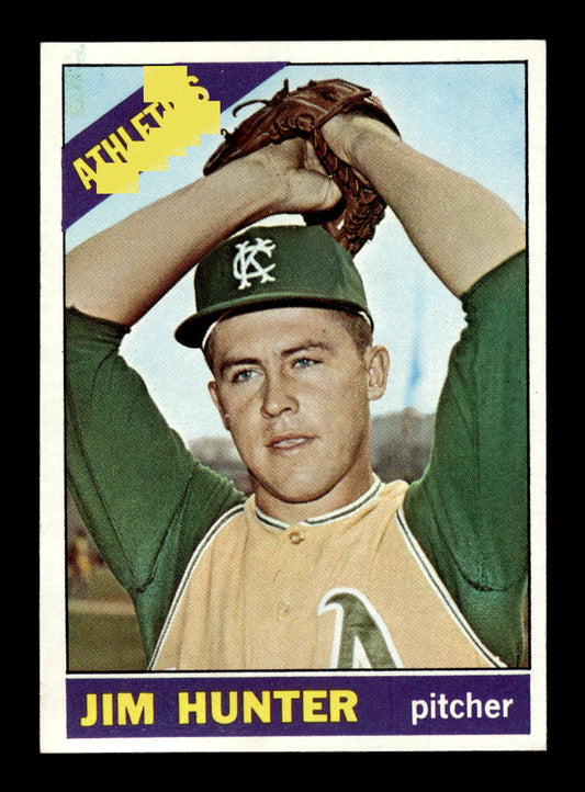 1966 Topps #36 Jim Hunter Kansas City Athletics EX HOF10011659