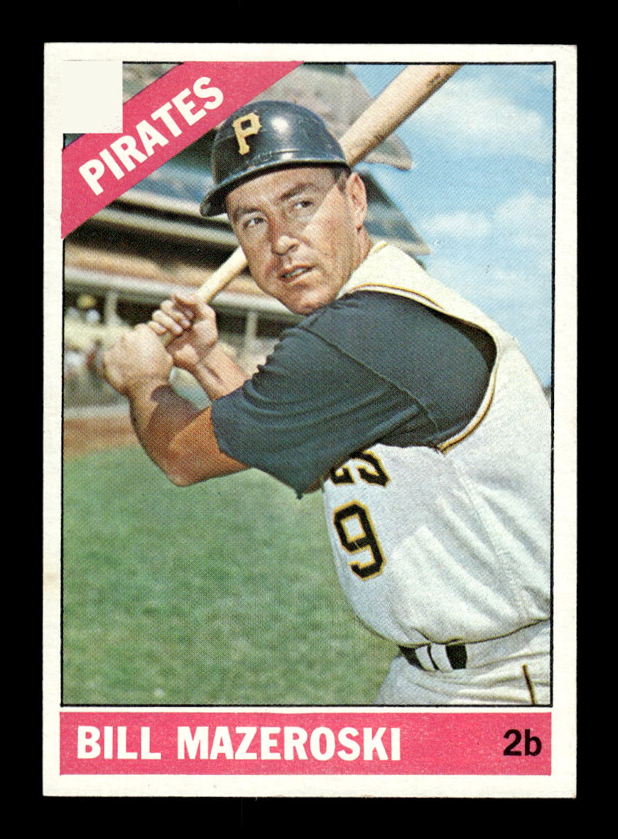 1966 Topps #210 Bill Mazeroski Pittsburgh Pirates VGEX HOF10011661