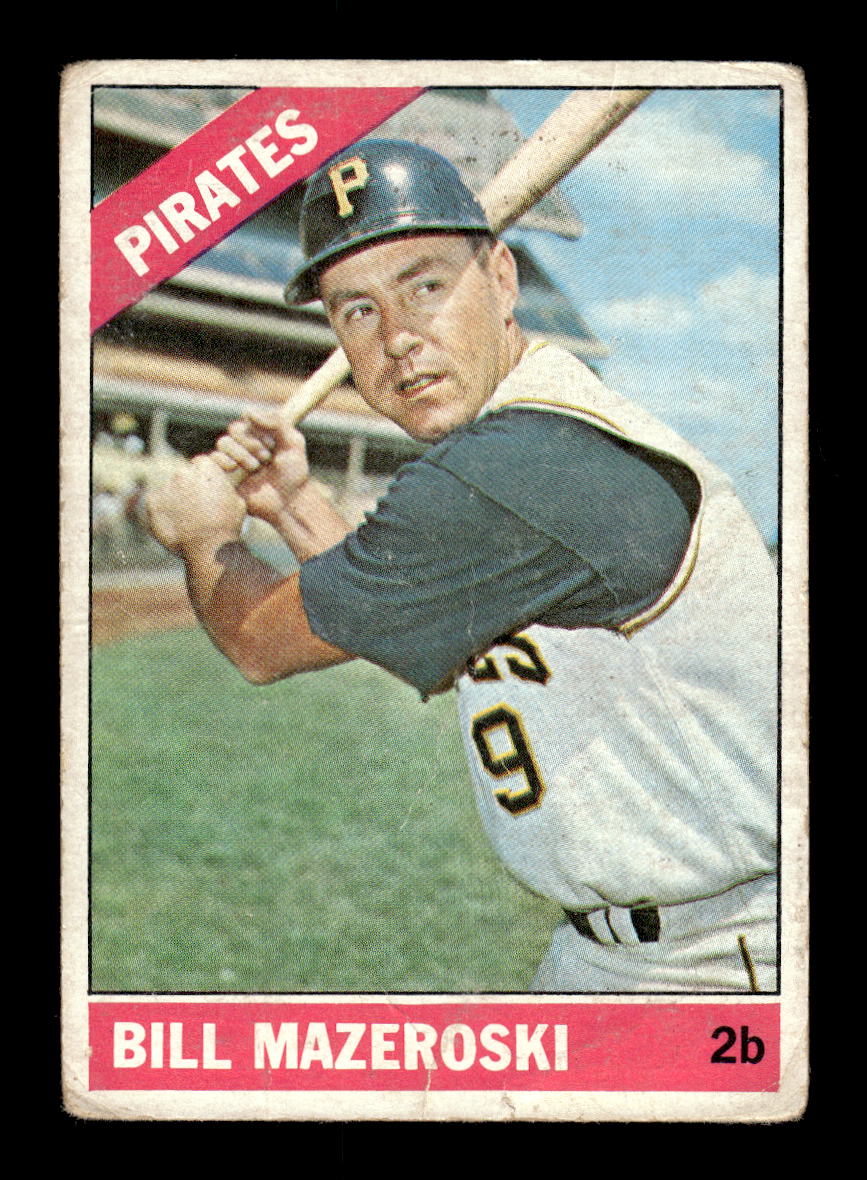1966 Topps #210 Bill Mazeroski Pittsburgh Pirates G/VG HOF10011662