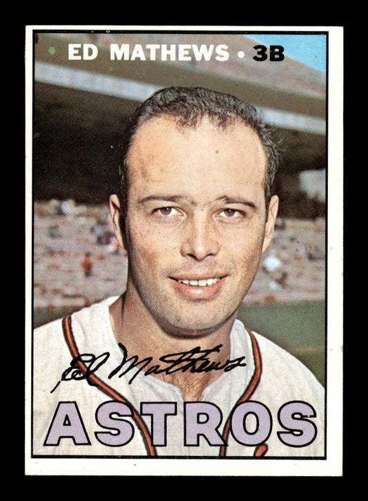 1967 Topps #166 Ed Mathews Houston Astros EX HOF10011671